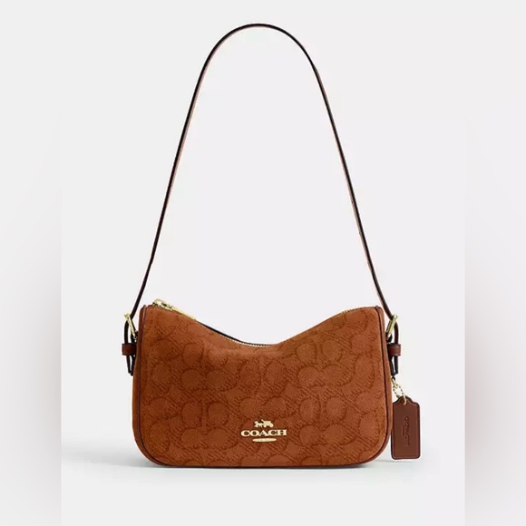 Coach Handbags - Coach Kailey Shoulder Bag
In Signature Suede